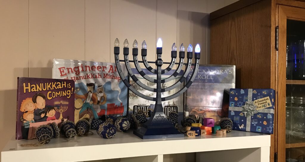 Hanukkah decor
