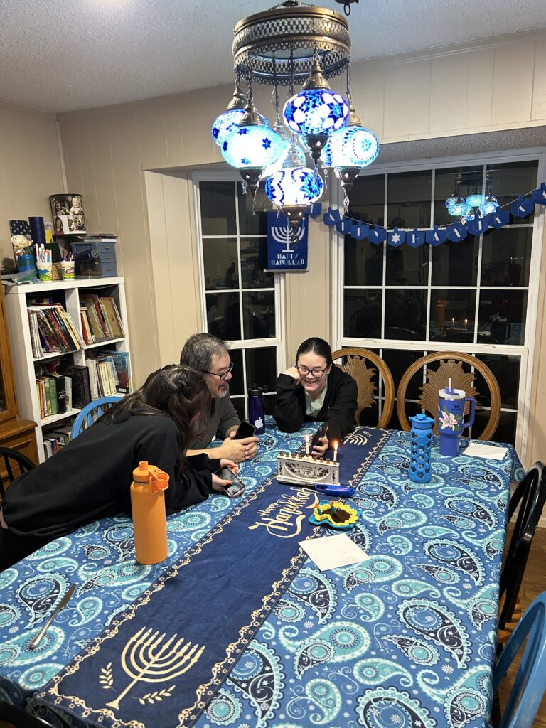 Hanukkah table